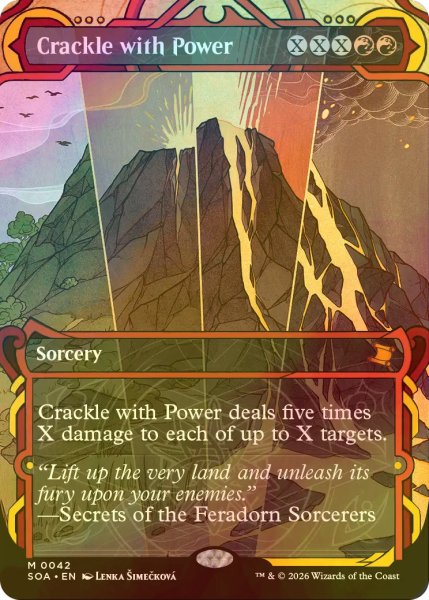 画像1: [FOIL] 弾ける力/Crackle with Power (ショーケース・海外産ブースター版) 【英語版】 [SOA-赤MR] (1)