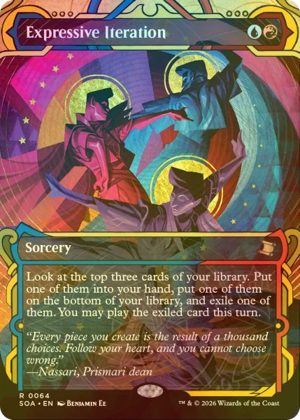 画像1: [FOIL] 表現の反復/Expressive Iteration (ショーケース・海外産ブースター版) 【英語版】 [SOA-金R] (1)
