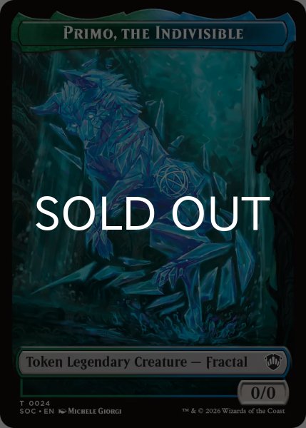 画像1: 不可分なるもの、プリモ/PRIMO, THE INDIVISIBLE & 宝物/TREASURE (SOS) 【英語版】 [SOC-トークン] (1)