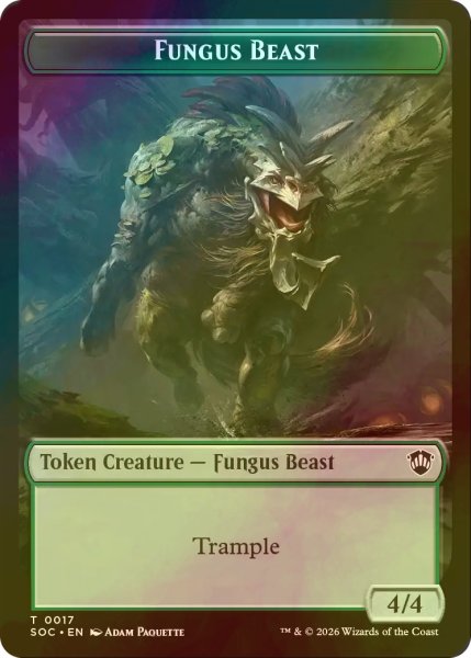 画像1: [FOIL] ファンガス・ビースト/FUNGUS BEAST & ヤギ/GOAT 【英語版】 [SOC-トークン] (1)