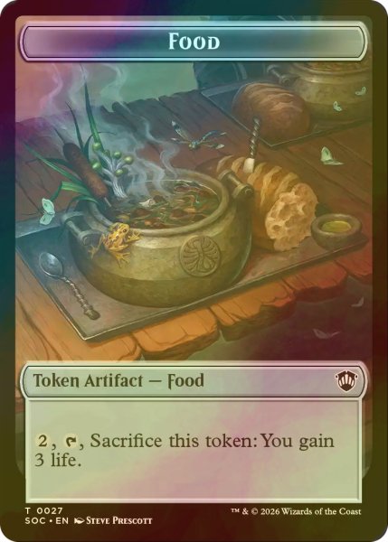 画像2: [FOIL] エレメンタル/ELEMENTAL NO.020  & 食物/FOOD 【英語版】 [SOC-トークン] (2)