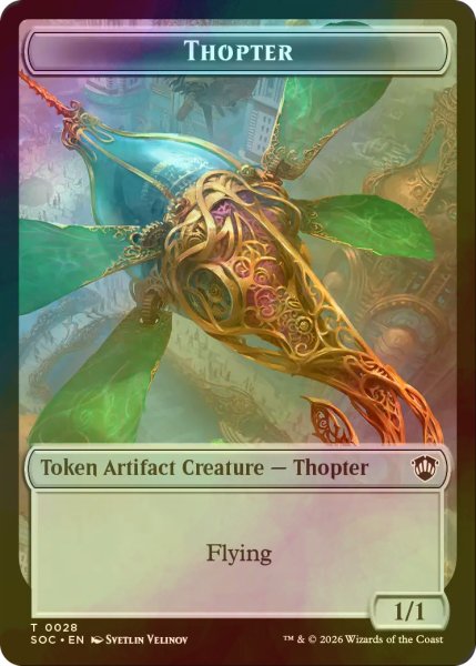 画像2: [FOIL] ファイレクシアン・細菌/PHYREXIAN GERM & 飛行機械/THOPTER 【英語版】 [SOC-トークン] (2)
