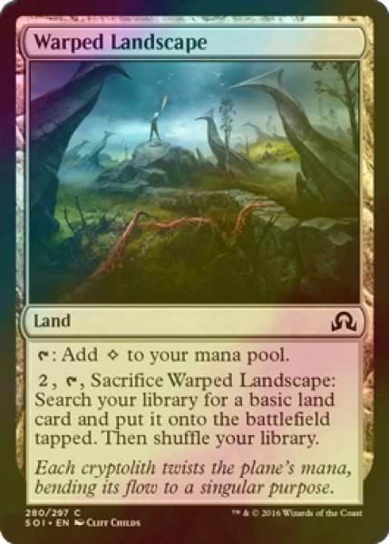 画像1: [FOIL] ねじれ地帯/Warped Landscape 【英語版】 [SOI-土地C] (1)