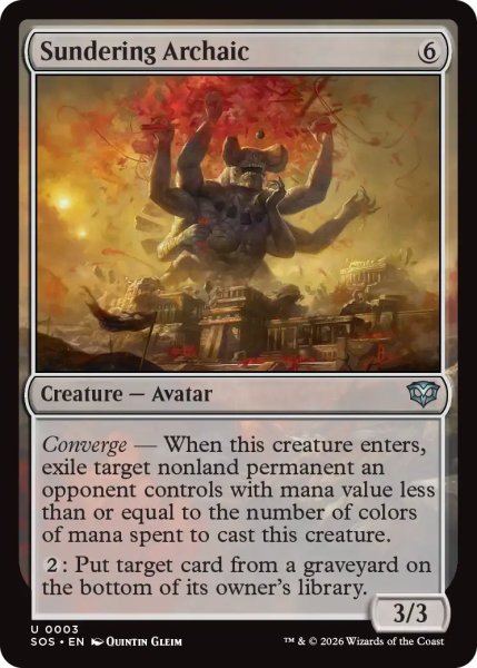 画像1: 隔離するアルカイック/Sundering Archaic 【英語版】 [SOS-無U] (1)