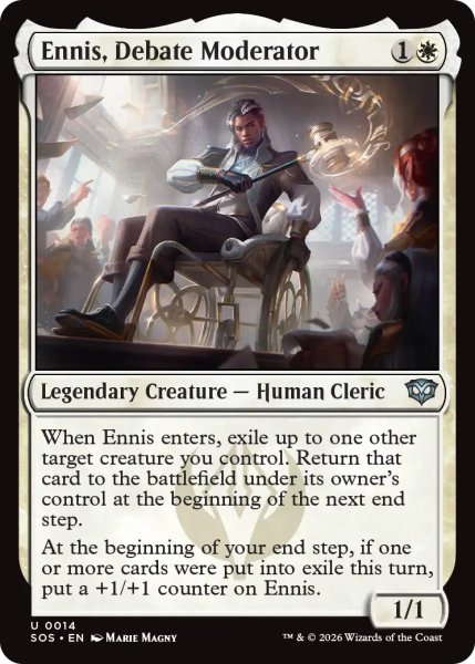 画像1: 討論の議長、エニス/Ennis, Debate Moderator 【英語版】 [SOS-白U] (1)