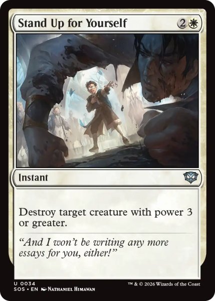 画像1: 己の為に立ち向かえ/Stand Up for Yourself 【英語版】 [SOS-白U] (1)