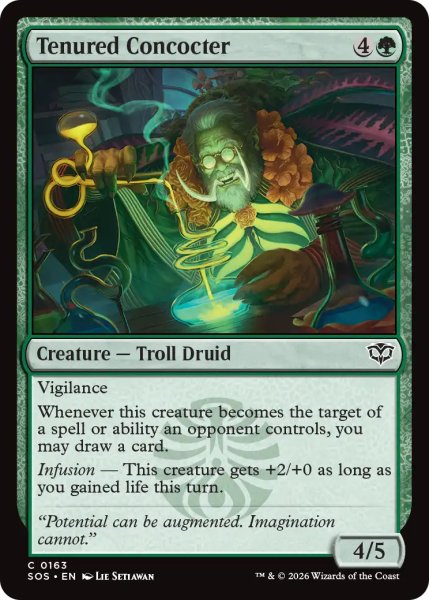 画像1: 終身在職の調合師/Tenured Concocter 【英語版】 [SOS-緑C] (1)