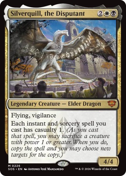 画像1: 討論するもの、シルバークイル/Silverquill, the Disputant 【英語版】 [SOS-金MR] (1)