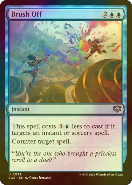 画像1: [FOIL] 払い落とし/Brush Off 【英語版】 [SOS-青U] (1)