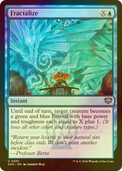 画像1: [FOIL] フラクタル化/Fractalize 【英語版】 [SOS-青U] (1)