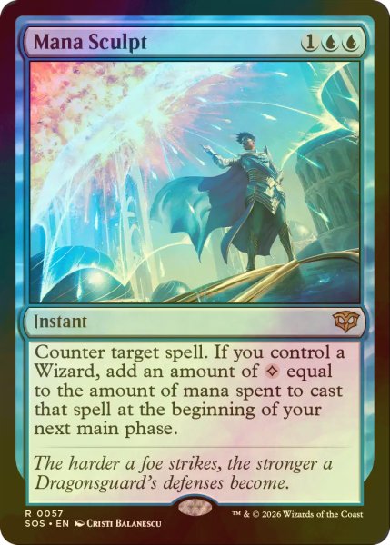 画像1: [FOIL] マナ成形/Mana Sculpt 【英語版】 [SOS-青R] (1)