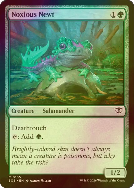 画像1: [FOIL] 有毒イモリ/Noxious Newt 【英語版】 [SOS-緑C] (1)