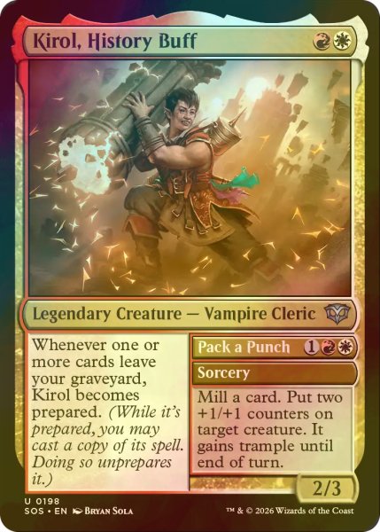 画像1: [FOIL] 歴史通、キーロル/Kirol, History Buff 【英語版】 [SOS-金U] (1)