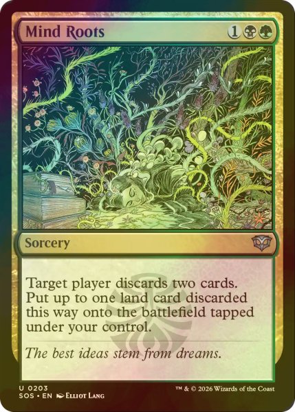 画像1: [FOIL] 精神の根/Mind Roots 【英語版】 [SOS-金U] (1)