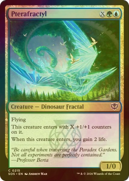 画像1: [FOIL] プテラフラクティルス/Pterafractyl 【英語版】 [SOS-金C] (1)