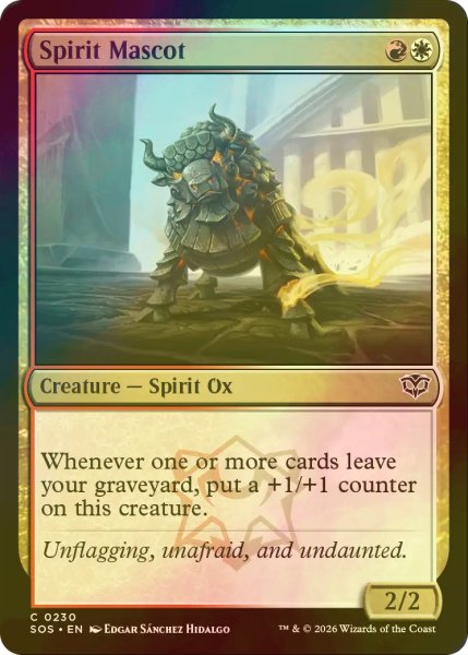 画像1: [FOIL] 精霊のマスコット/Spirit Mascot 【英語版】 [SOS-金C] (1)