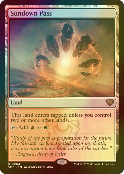 画像1: [FOIL] 日没の道/Sundown Pass 【英語版】 [SOS-土地R] (1)