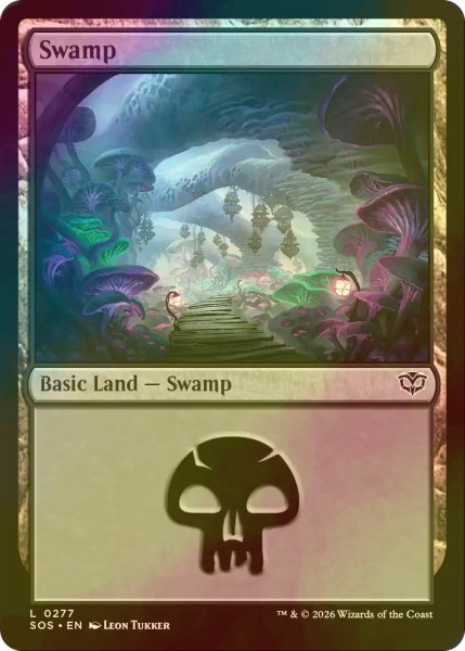 画像1: [FOIL] 沼/Swamp No.277 【英語版】 [SOS-土地C] (1)