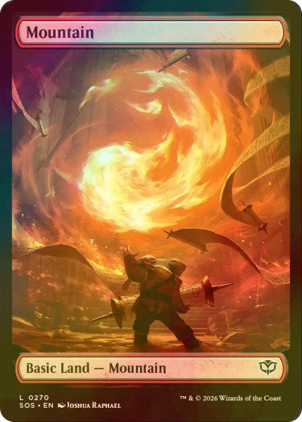 画像1: [FOIL] 山/Mountain (全面アート版) 【英語版】 [SOS-土地C] (1)