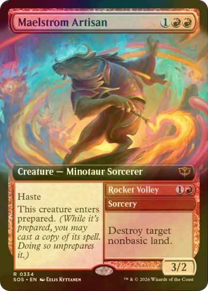 画像1: [FOIL] 大渦の職工/Maelstrom Artisan (拡張アート版) 【英語版】 [SOS-赤R] (1)