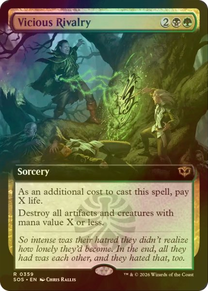 画像1: [FOIL] 悪意ある競争心/Vicious Rivalry (拡張アート版) 【英語版】 [SOS-金R] (1)