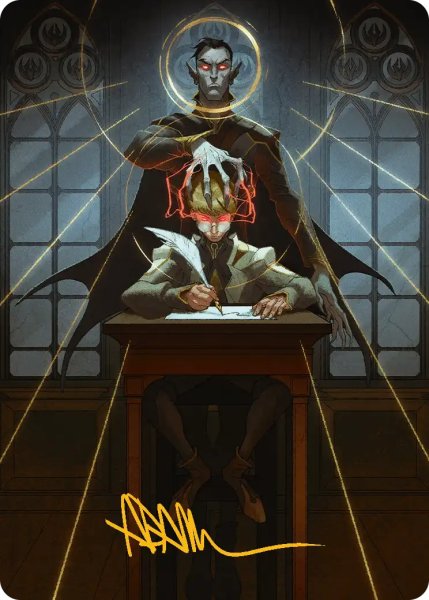 画像1: 吸血の教示者/Vampiric Tutor No.045 (箔押し版) 【英語版】 [SOS-アート] (1)