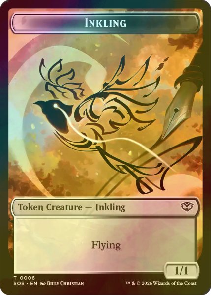 画像1: [FOIL] 墨獣/INKLING No.006 & フラクタル/FRACTAL No.004 【英語版】 [SOS-トークン] (1)