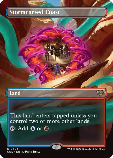 画像1: 嵐削りの海岸/Stormcarved Coast (全面アート版) 【英語版】 [SOS-土地R] (1)