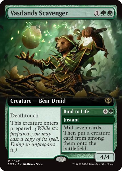 画像1: 大界の回収者/Vastlands Scavenger (拡張アート版) 【英語版】 [SOS-緑R] (1)