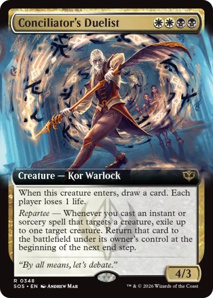 画像1: 調停士の決闘者/Conciliator's Duelist (拡張アート版) 【英語版】 [SOS-金R] (1)