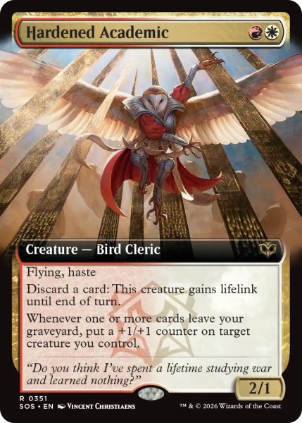画像1: 頑なな学徒/Hardened Academic (拡張アート版) 【英語版】 [SOS-金R] (1)