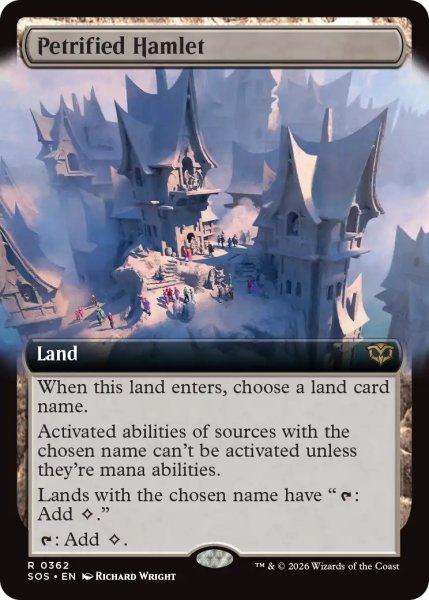 画像1: 石化した村落/Petrified Hamlet (拡張アート版) 【英語版】 [SOS-土地R] (1)