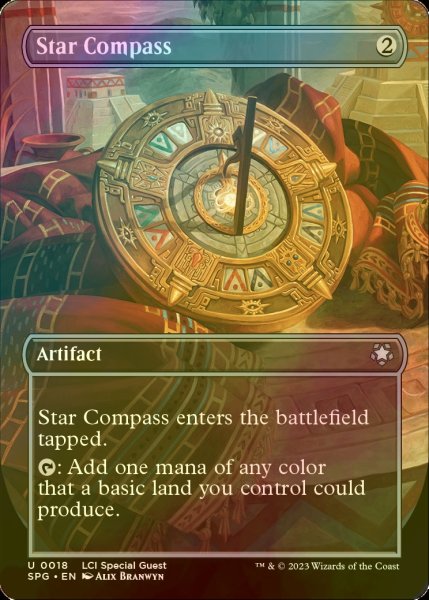 画像1: [FOIL] 星のコンパス/Star Compass (全面アート版) 【英語版】 [SPG-灰U] (1)