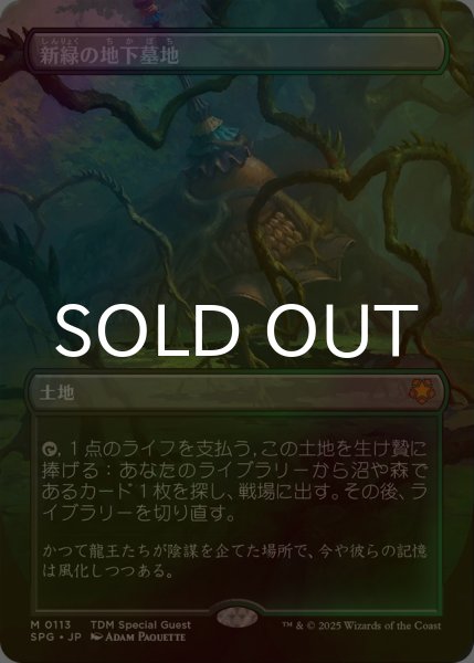 画像1: [FOIL] 新緑の地下墓地/Verdant Catacombs No.113 (全面アート版) 【日本語版】 [SPG-土地MR] (1)