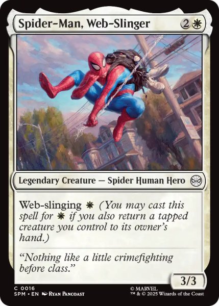 画像1: ウェブスリンガー、スパイダーマン/Spider-Man, Web-Slinger 【英語版】 [SPM-白C] (1)