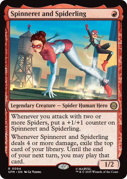 画像1: スピナレットとスパイダリング/Spinneret and Spiderling 【英語版】 [SPM-赤R] (1)