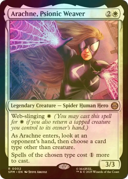 画像1: [FOIL] サイオニック・ウィーバー、アラクネ/Arachne, Psionic Weaver 【英語版】 [SPM-白R] (1)