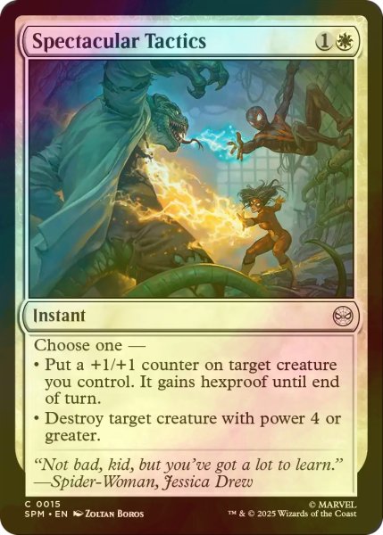 画像1: [FOIL] 壮大な作戦/Spectacular Tactics 【英語版】 [SPM-白C] (1)