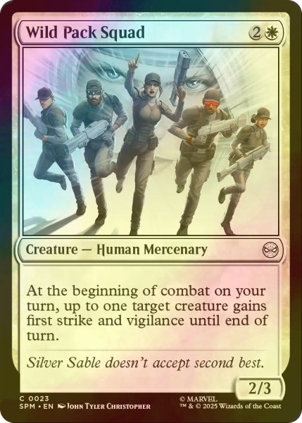 画像1: [FOIL] ワイルド・パック部隊/Wild Pack Squad 【英語版】 [SPM-白C] (1)