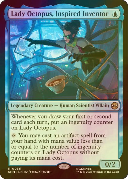 画像1: [FOIL] 傑出した発明家、レディ・オクトパス/Lady Octopus, Inspired Inventor 【英語版】 [SPM-青R] (1)