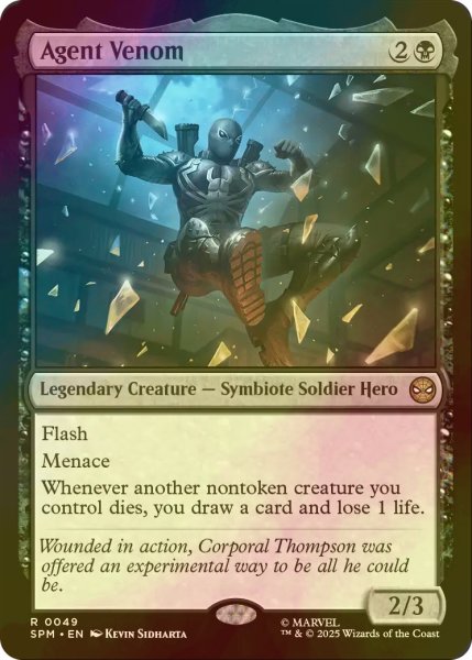 画像1: [FOIL] エージェント・ヴェノム/Agent Venom 【英語版】 [SPM-黒R] (1)