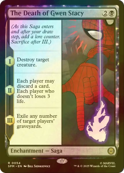 画像1: [FOIL] グウェン・ステイシーの死/The Death of Gwen Stacy 【英語版】 [SPM-黒R] (1)