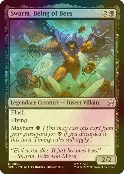 画像1: [FOIL] 蜂群人間、スウォーム/Swarm, Being of Bees 【英語版】 [SPM-黒C] (1)