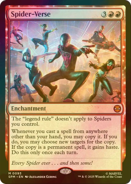 画像1: [FOIL] スパイダー・バース/Spider-Verse (海外産ブースター版) 【英語版】 [SPM-赤MR] (1)