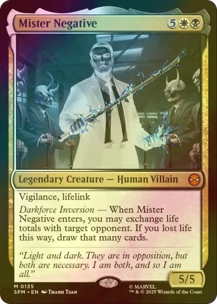 画像1: [FOIL] ミスターネガティブ/Mister Negative (海外産ブースター版) 【英語版】 [SPM-金MR] (1)