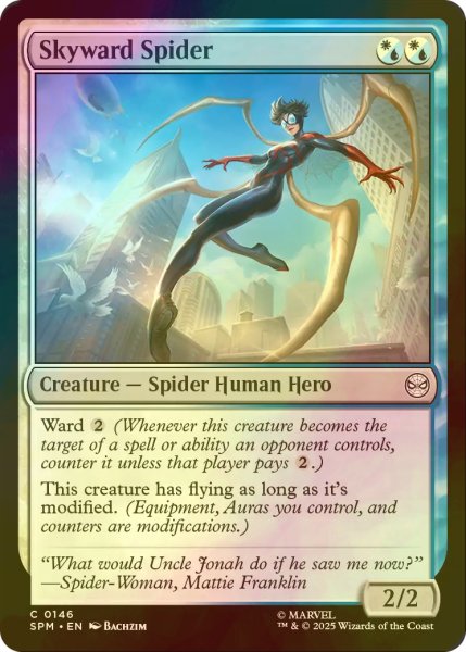 画像1: [FOIL] スカイワード・スパイダー/Skyward Spider 【英語版】 [SPM-金C] (1)