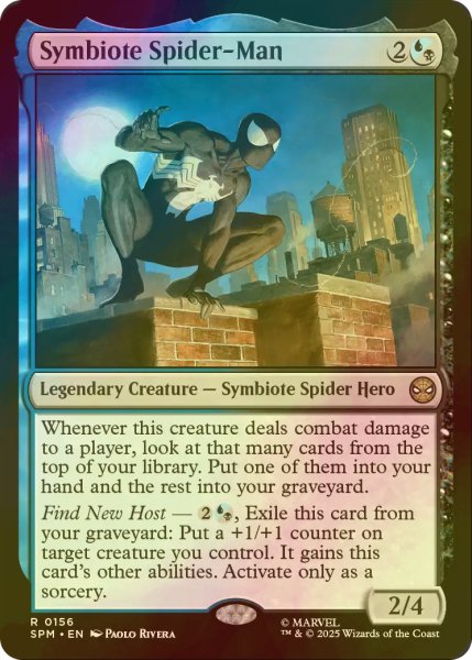 画像1: [FOIL] シンビオートのスパイダーマン/Symbiote Spider-Man 【英語版】 [SPM-金R] (1)