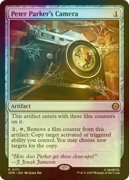 画像1: [FOIL] ピーター・パーカーのカメラ/Peter Parker's Camera 【英語版】 [SPM-灰R] (1)