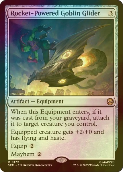 画像1: [FOIL] ロケット推進ゴブリン・グライダー/Rocket-Powered Goblin Glider 【英語版】 [SPM-灰R] (1)