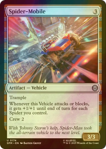 画像1: [FOIL] スパイダーモービル/Spider-Mobile 【英語版】 [SPM-灰U] (1)